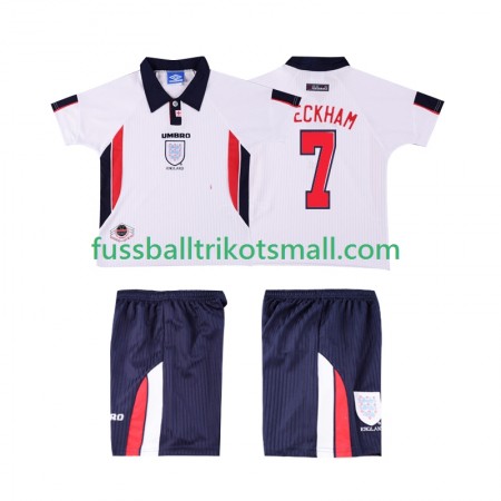 Fußballtrikots England Beckham 7 Retro Kinder 1998 Kurzarm Heimtrikotsatz kaufen